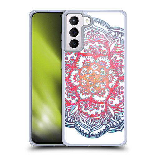 Micklyn Le Feuvre Mandala 3 Radiant Medallion Doodle Soft Gel Case for Samsung Galaxy S21+ 5G & MagSafe