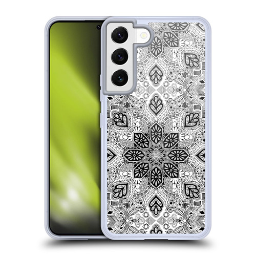 Micklyn Le Feuvre Mandala Lace in Monochrome Soft Gel Case for Samsung Galaxy S22 5G & MagSafe