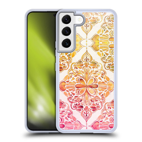 Micklyn Le Feuvre Mandala Sunset Art Nouveau Soft Gel Case for Samsung Galaxy S22 5G & MagSafe