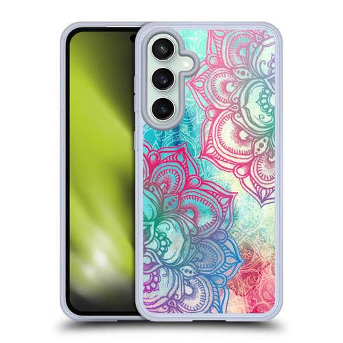 Micklyn Le Feuvre Mandala 3 Round And Round The Rainbow Soft Gel Case for Samsung Galaxy S23 FE 5G & MagSafe