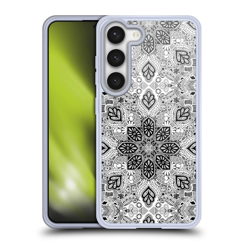 Micklyn Le Feuvre Mandala Lace in Monochrome Soft Gel Case for Samsung Galaxy S23 5G & MagSafe