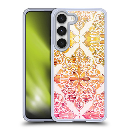 Micklyn Le Feuvre Mandala Sunset Art Nouveau Soft Gel Case for Samsung Galaxy S23 5G & MagSafe
