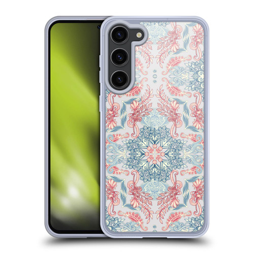 Micklyn Le Feuvre Mandala Fancy Soft Blue Soft Gel Case for Samsung Galaxy S23+ 5G & MagSafe