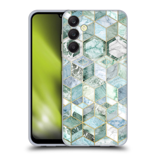 Micklyn Le Feuvre Marble Patterns Jade Honeycomb Soft Gel Case for Samsung Galaxy A25 5G