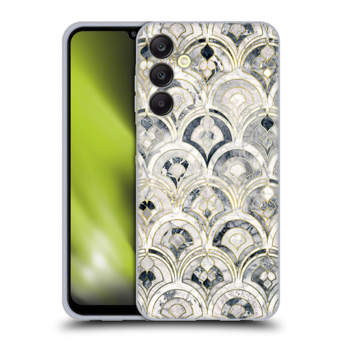 Micklyn Le Feuvre Marble Patterns Monochrome Art Deco Tiles Soft Gel Case for Samsung Galaxy A25 5G