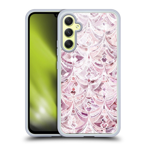 Micklyn Le Feuvre Marble Patterns Berry Frosting Art Deco Pattern Soft Gel Case for Samsung Galaxy A34 5G