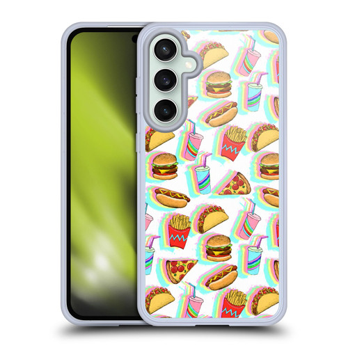 Micklyn Le Feuvre Patterns 2 Rainbow Fast Food Soft Gel Case for Samsung Galaxy S23 FE 5G & MagSafe