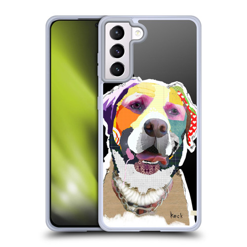 Michel Keck Dogs 2 Swissy Soft Gel Case for Samsung Galaxy S21+ 5G & MagSafe