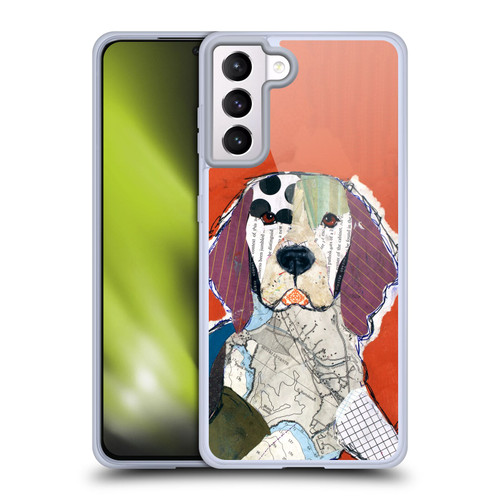 Michel Keck Dogs 2 Welsh Springer Spaniel Soft Gel Case for Samsung Galaxy S21+ 5G & MagSafe