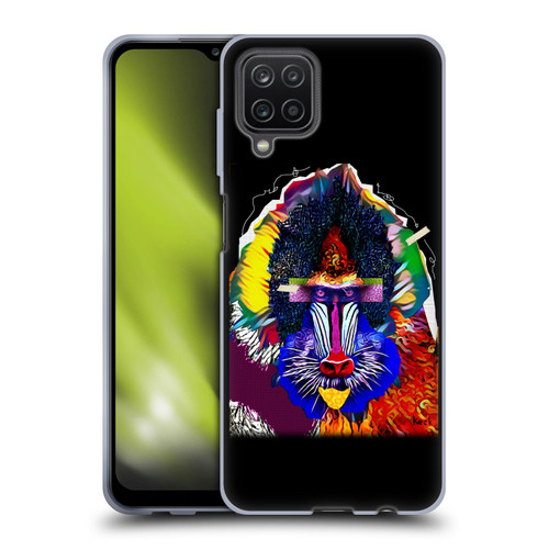 Michel Keck Animal Collage Baboon Soft Gel Case for Samsung Galaxy A12 (2020)