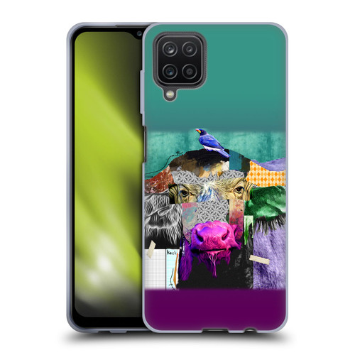Michel Keck Animal Collage Buffalo Soft Gel Case for Samsung Galaxy A12 (2020)