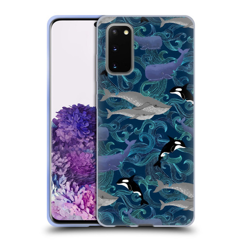 Micklyn Le Feuvre Patterns Giants in Teal Soft Gel Case for Samsung Galaxy S20 / S20 5G