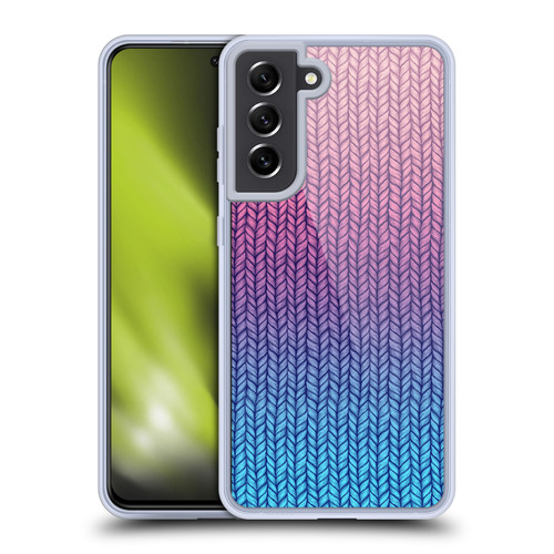 Micklyn Le Feuvre Patterns Chunky Knit Soft Gel Case for Samsung Galaxy S21 FE 5G & MagSafe