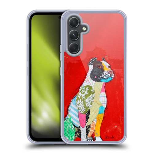 Michel Keck Dogs 4 Pitbull Soft Gel Case for Samsung Galaxy A54 5G
