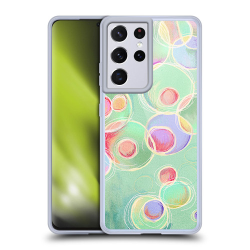 Micklyn Le Feuvre Patterns Iridescent Bubbles Soft Gel Case for Samsung Galaxy S21 Ultra 5G & MagSafe