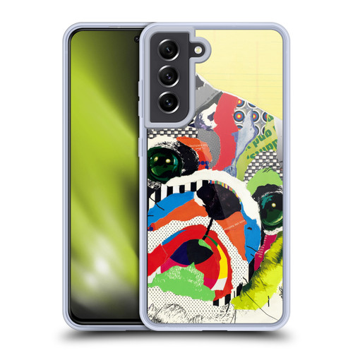 Michel Keck Dogs 4 Pug Soft Gel Case for Samsung Galaxy S21 FE 5G & MagSafe