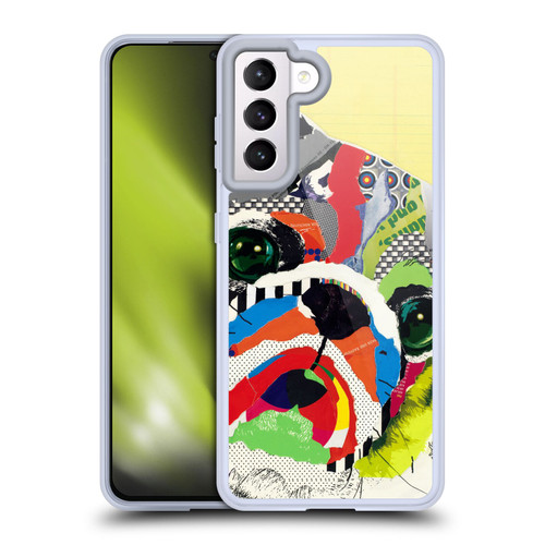 Michel Keck Dogs 4 Pug Soft Gel Case for Samsung Galaxy S21 5G & MagSafe