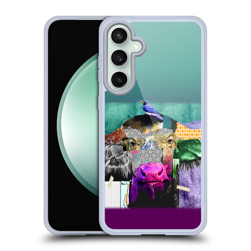 Michel Keck Animal Collage Buffalo Soft Gel Case for Samsung Galaxy S23 FE 5G & MagSafe