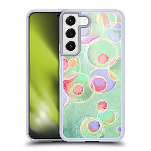 Micklyn Le Feuvre Patterns Iridescent Bubbles Soft Gel Case for Samsung Galaxy S22 5G & MagSafe