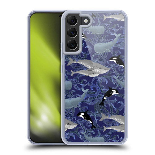 Micklyn Le Feuvre Patterns Giants in Purple Soft Gel Case for Samsung Galaxy S22+ 5G & MagSafe