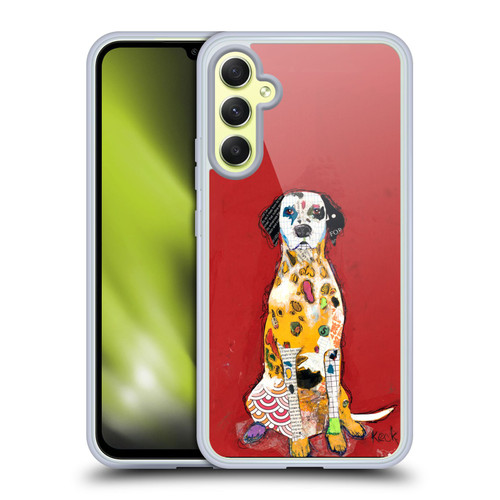 Michel Keck Dogs 2 Dalmatian Soft Gel Case for Samsung Galaxy A34 5G