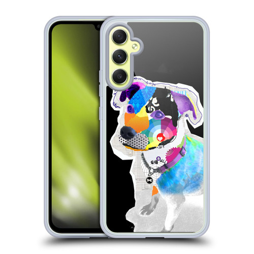 Michel Keck Dogs 2 Pitbull Soft Gel Case for Samsung Galaxy A34 5G