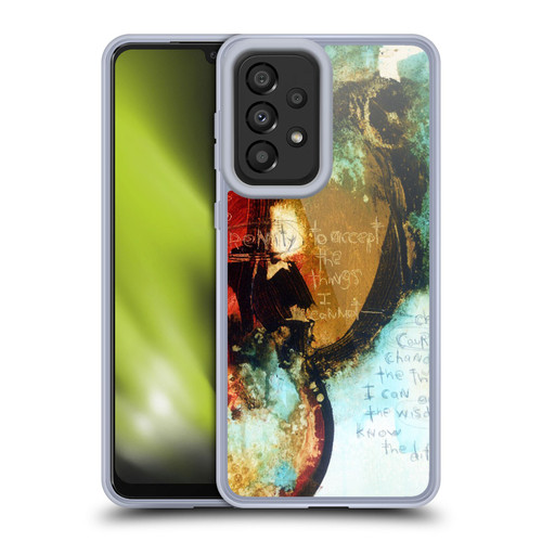 Michel Keck Religious Abstract Serenity Prayer Soft Gel Case for Samsung Galaxy A33 5G (2022)