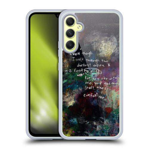 Michel Keck Religious Abstract Psalm 4 Soft Gel Case for Samsung Galaxy A34 5G