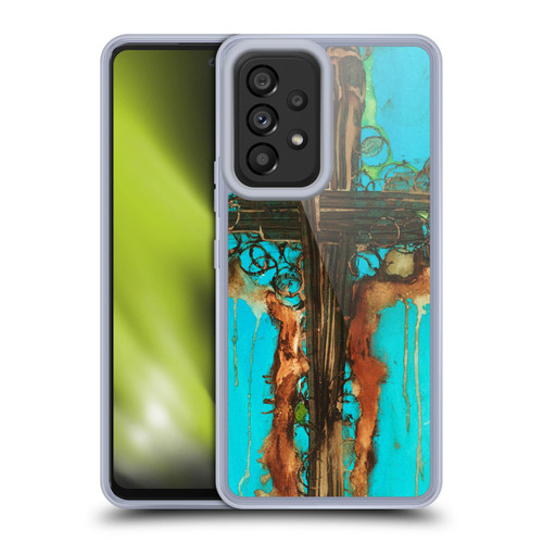 Michel Keck Religious Abstract Cross 2 Soft Gel Case for Samsung Galaxy A53 5G (2022)
