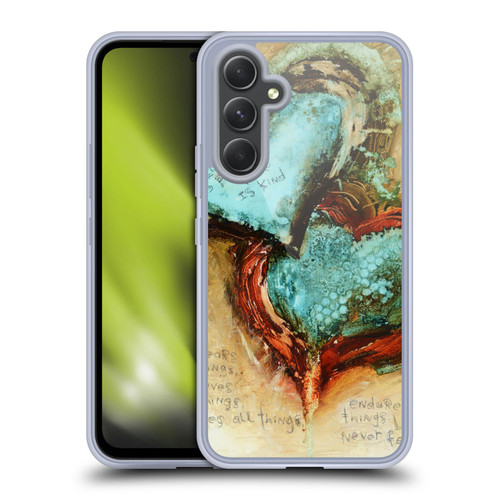 Michel Keck Religious Abstract Corinthians 2 Soft Gel Case for Samsung Galaxy A54 5G