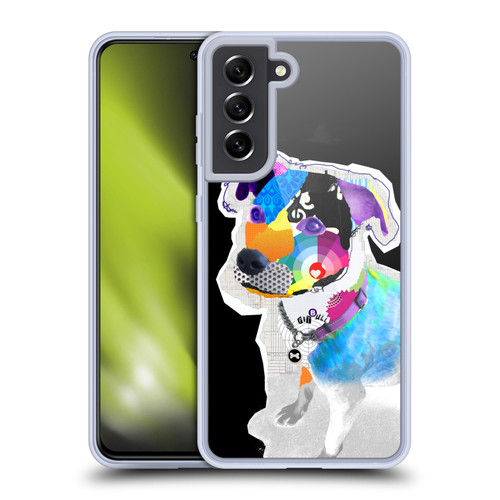 Michel Keck Dogs 2 Pitbull Soft Gel Case for Samsung Galaxy S21 FE 5G & MagSafe