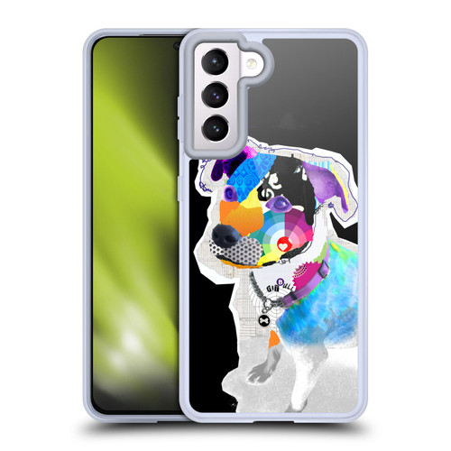 Michel Keck Dogs 2 Pitbull Soft Gel Case for Samsung Galaxy S21 5G & MagSafe
