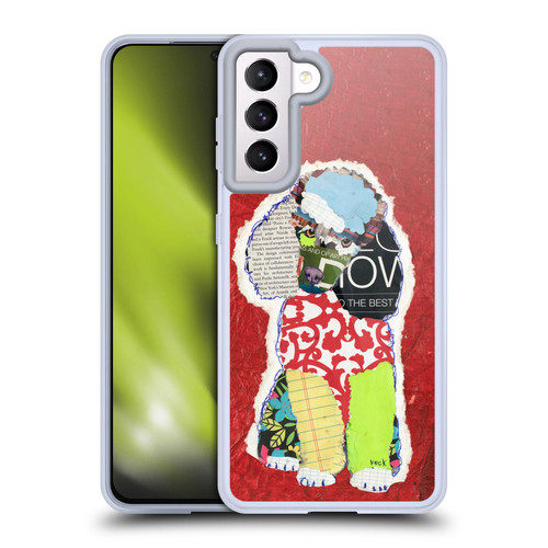 Michel Keck Dogs 2 Poodle Soft Gel Case for Samsung Galaxy S21 5G & MagSafe