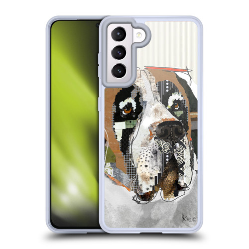 Michel Keck Dogs 2 Saint Bernard Soft Gel Case for Samsung Galaxy S21 5G & MagSafe