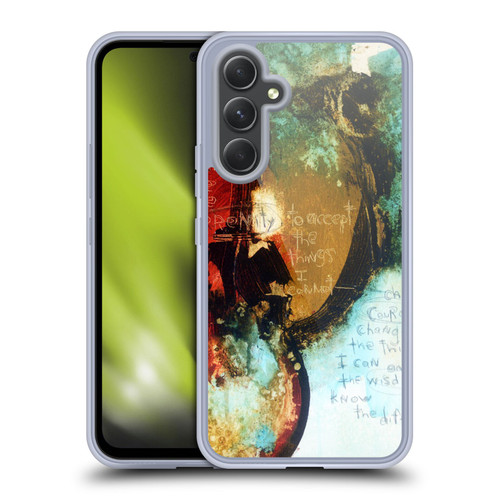 Michel Keck Religious Abstract Serenity Prayer Soft Gel Case for Samsung Galaxy A54 5G