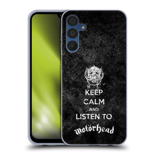 Motorhead Key Art Keep Calm Soft Gel Case for Samsung Galaxy A15 & MagSafe