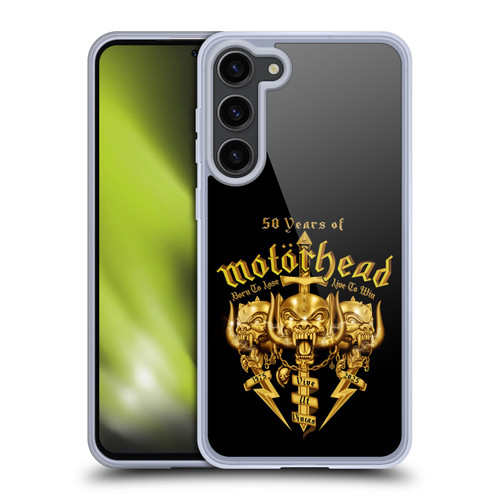 Motorhead 50th Anniversary Born To Lose Live To Win Soft Gel Case for Samsung Galaxy S23+ 5G & MagSafe