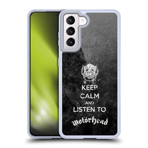 Motorhead Key Art Keep Calm Soft Gel Case for Samsung Galaxy S21 5G & MagSafe
