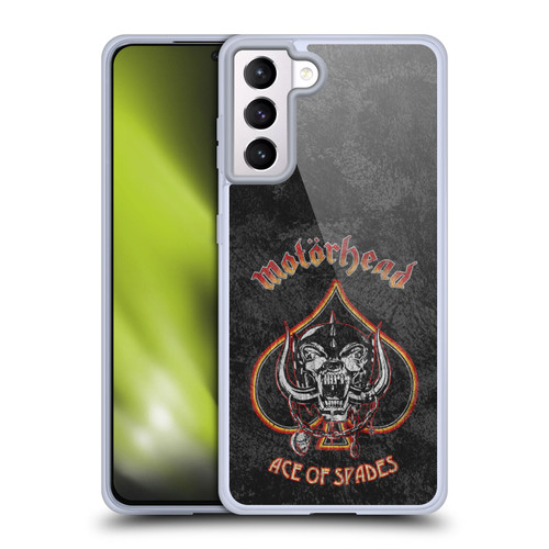 Motorhead Key Art Ace Of Spades Vintage Soft Gel Case for Samsung Galaxy S21+ 5G & MagSafe