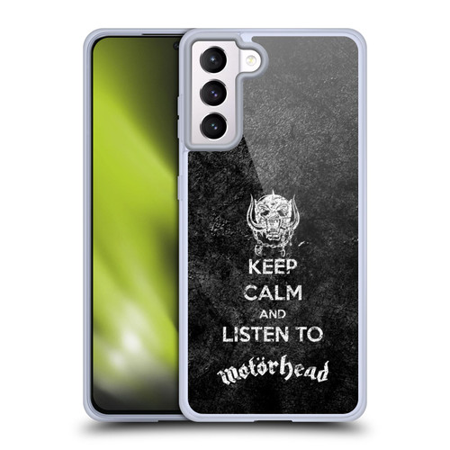 Motorhead Key Art Keep Calm Soft Gel Case for Samsung Galaxy S21+ 5G & MagSafe