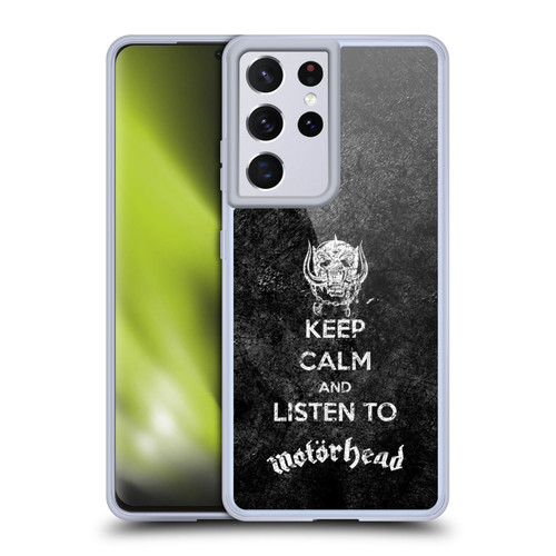 Motorhead Key Art Keep Calm Soft Gel Case for Samsung Galaxy S21 Ultra 5G & MagSafe