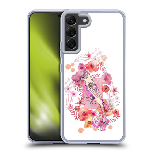 Monika Strigel Animals And Flowers Bird Soft Gel Case for Samsung Galaxy S22+ 5G & MagSafe
