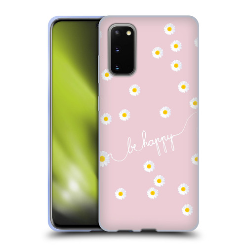 Monika Strigel Happy Daisy Blush Soft Gel Case for Samsung Galaxy S20 / S20 5G