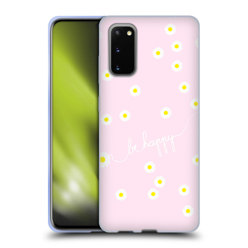 Monika Strigel Happy Daisy Softpink Soft Gel Case for Samsung Galaxy S20 / S20 5G