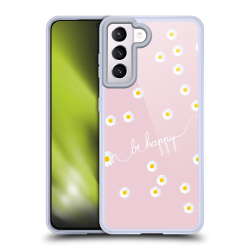 Monika Strigel Happy Daisy Blush Soft Gel Case for Samsung Galaxy S21 5G & MagSafe