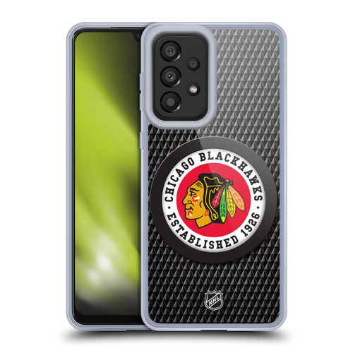 NHL Chicago Blackhawks Puck Texture Soft Gel Case for Samsung Galaxy A33 5G (2022)