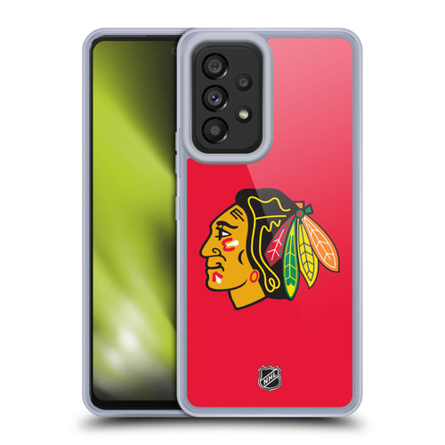 NHL Chicago Blackhawks Plain Soft Gel Case for Samsung Galaxy A53 5G (2022)