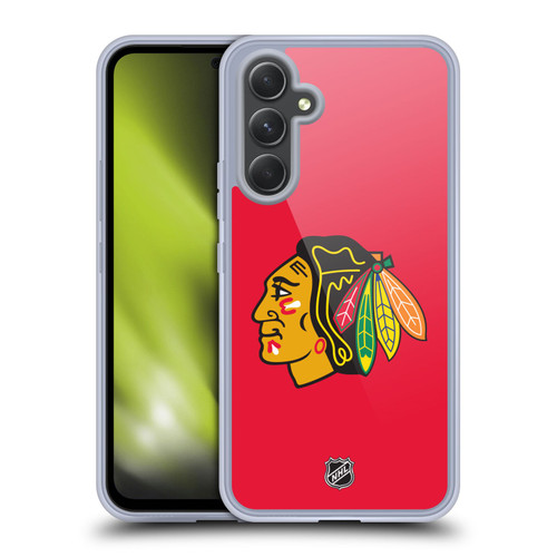 NHL Chicago Blackhawks Plain Soft Gel Case for Samsung Galaxy A54 5G