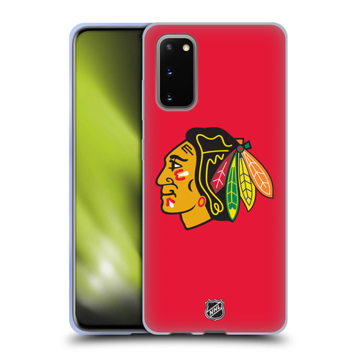 NHL Chicago Blackhawks Plain Soft Gel Case for Samsung Galaxy S20 / S20 5G
