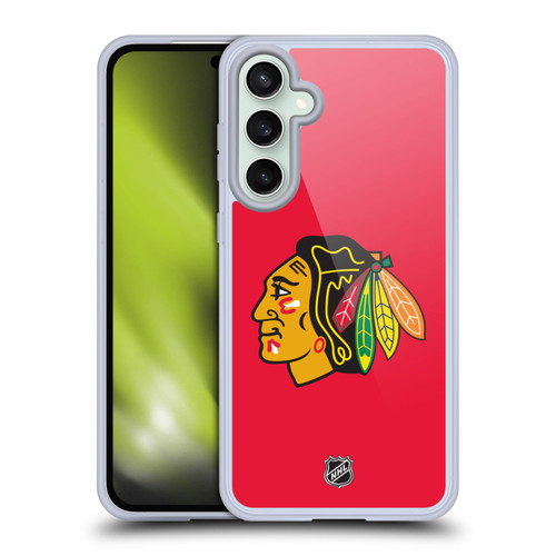 NHL Chicago Blackhawks Plain Soft Gel Case for Samsung Galaxy S23 FE 5G & MagSafe